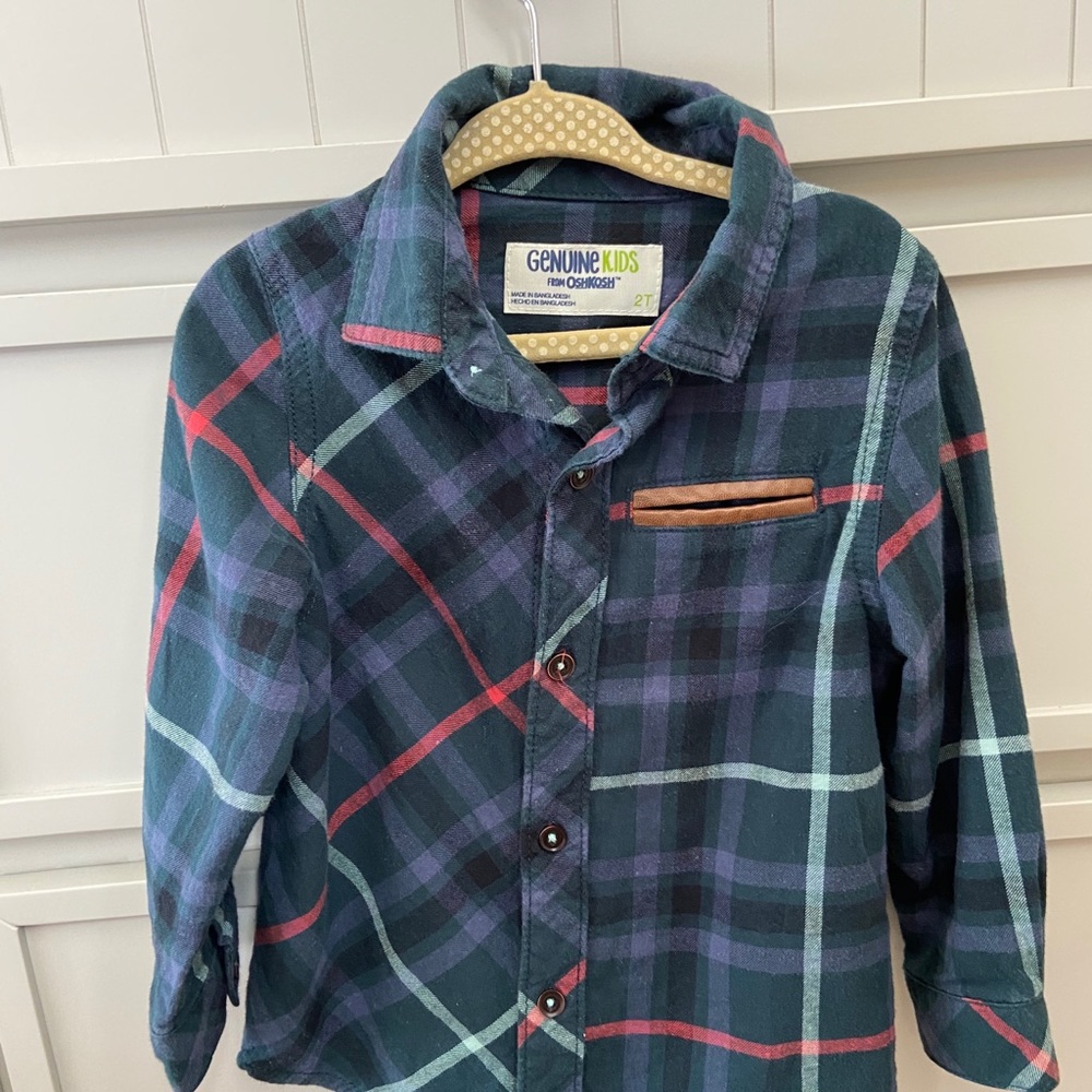 Oshkosh Toddler Button Down Shirt Size 2T